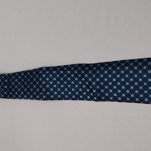 Stafford Performance Blue Light Blue Square Multiple Patterns Men's Tie NT#39 - Picture 3 of 13